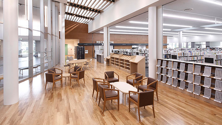 Higashine City Public Cultural Facility Manabia Terrace Higashine City Library